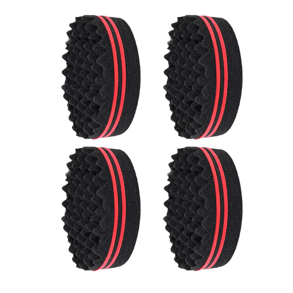 Double-Sided Twist Hair Sponge Brush – Afro Curl Styling
