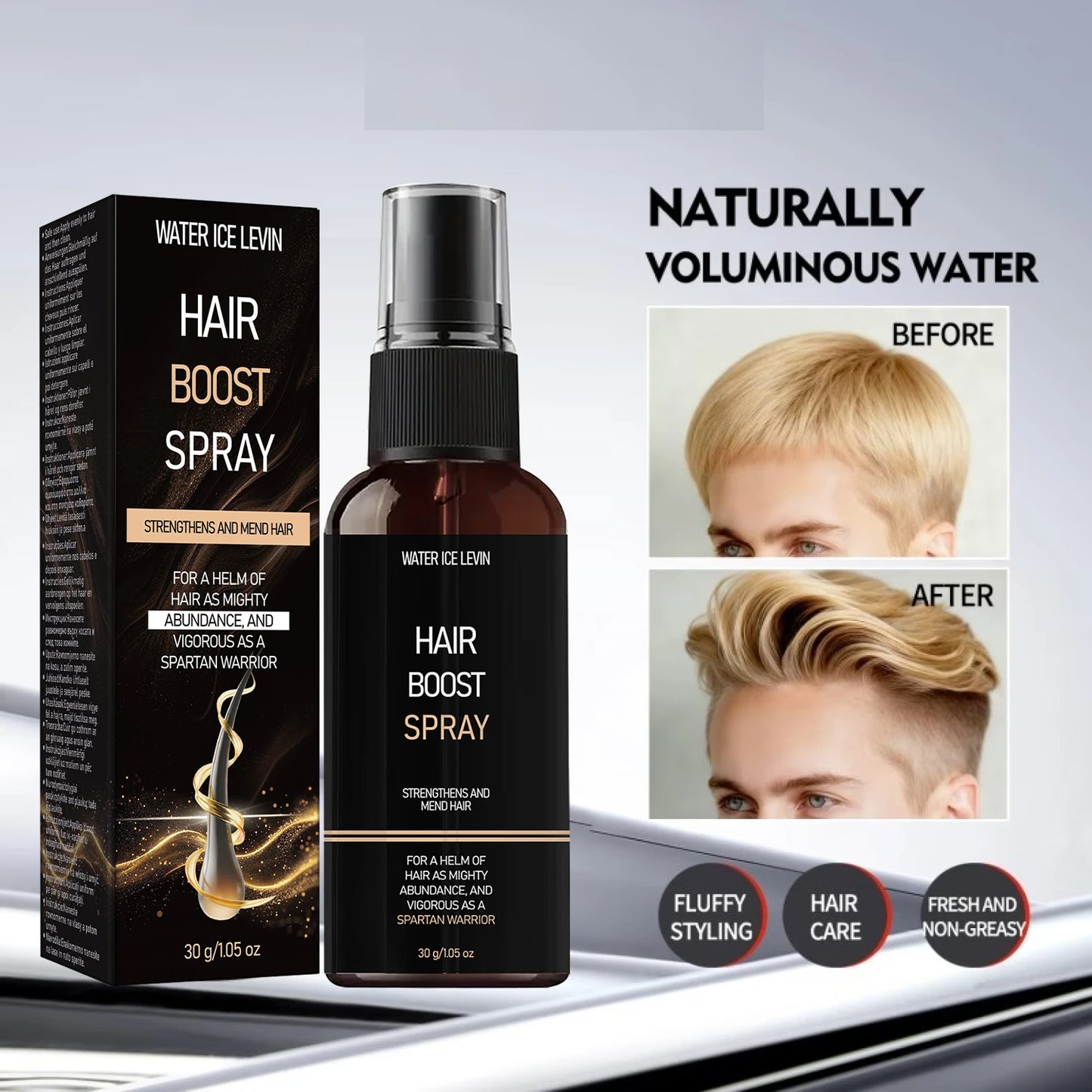 Hair Boost Spray – Biotin, Keratin & Hyaluronic Acid | 30g Leave-In Hair Spray Peaceful Pleasures Health and Wellness