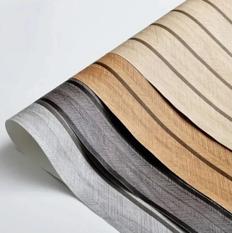 Wood Grain Self-Adhesive Vinyl Wallpaper – Waterproof Wall Sticker