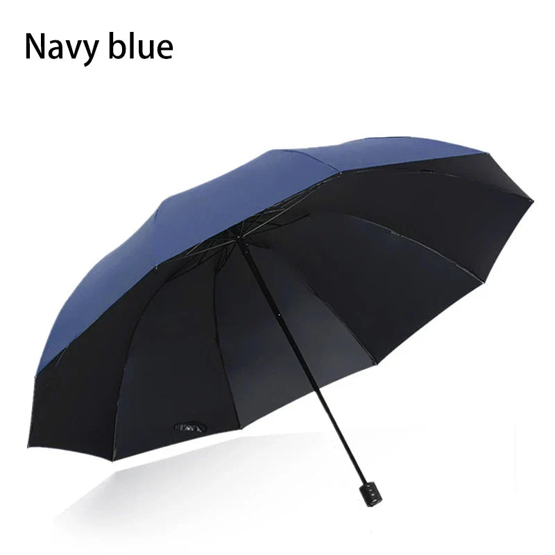 Extra-Large 130cm Windproof Waterproof Folding Umbrella UV Block