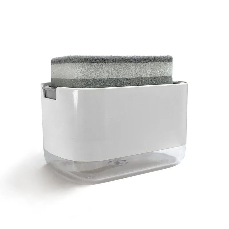 2-in-1 Dish Soap Dispenser & Sponge Holder – 300ml