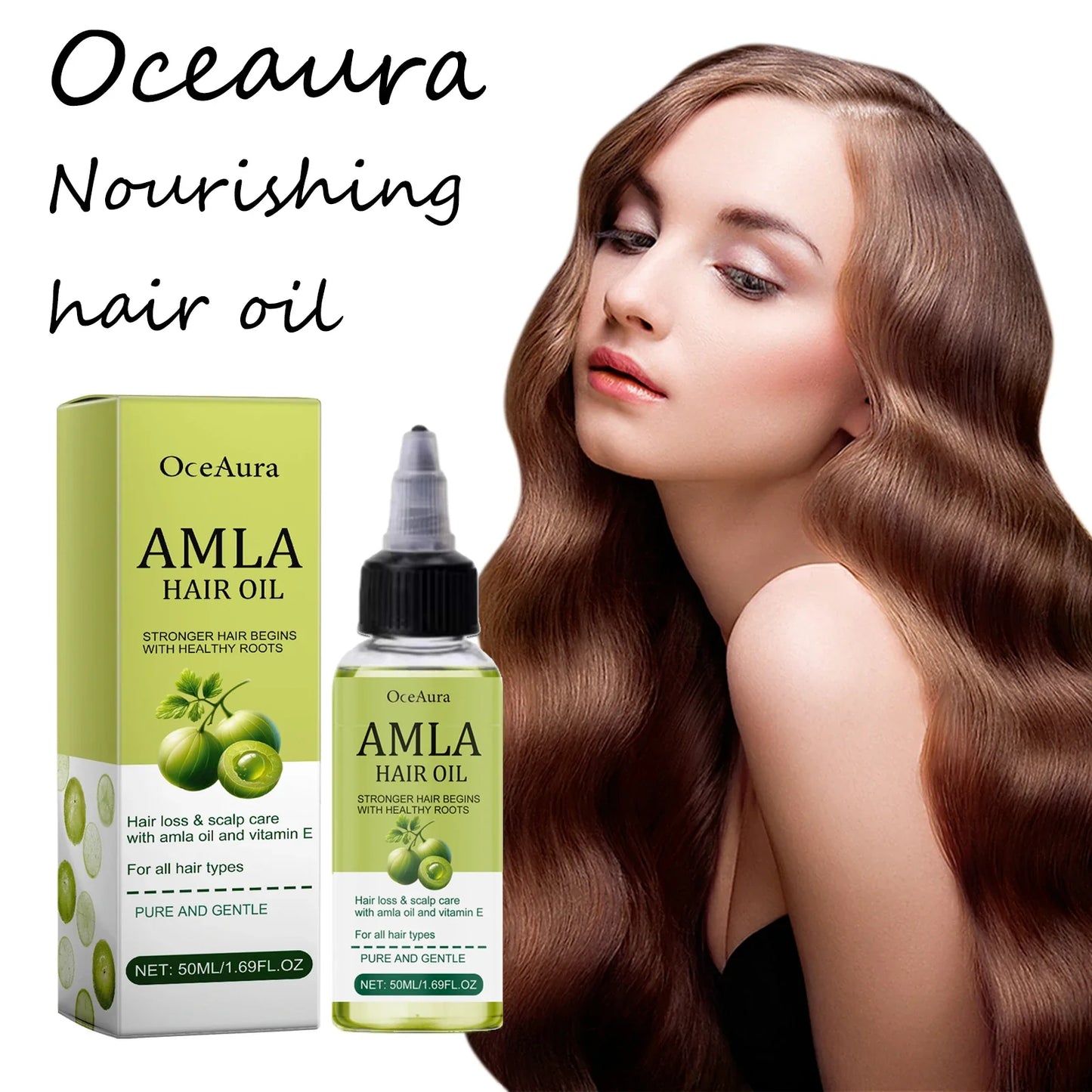OceAura Hair Oil – Frizz Control, Scalp Repair & Split Ends