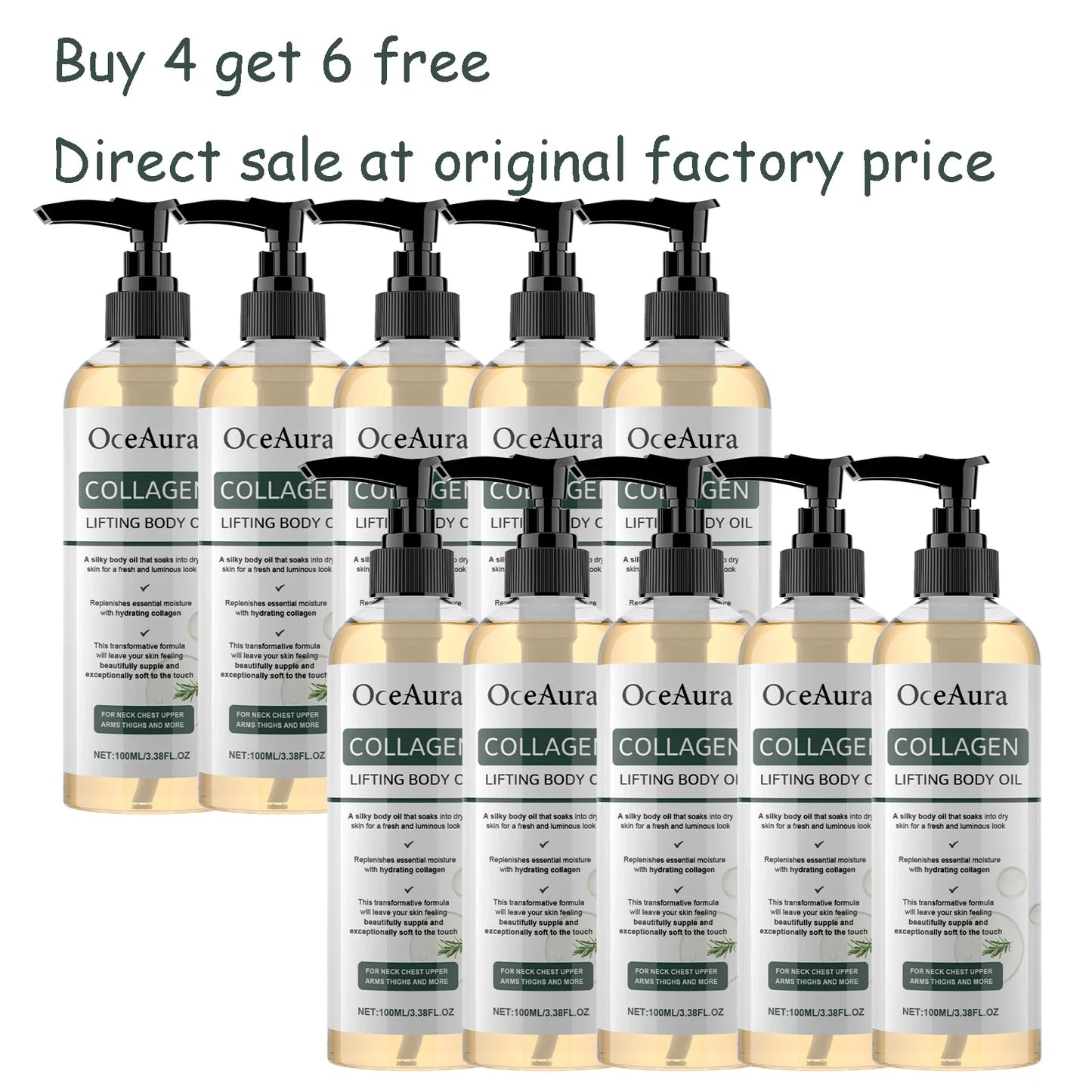 Collagen Body Oil – Moisturizing, Firming & Skin Tightening