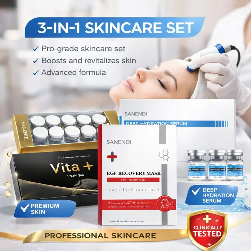 SANENDI NAD+ EGF 3-in-1 Serum Set | Hyaluronic Acid Facial Facial Serum Set Peaceful Pleasures Health and Wellness Whole Set