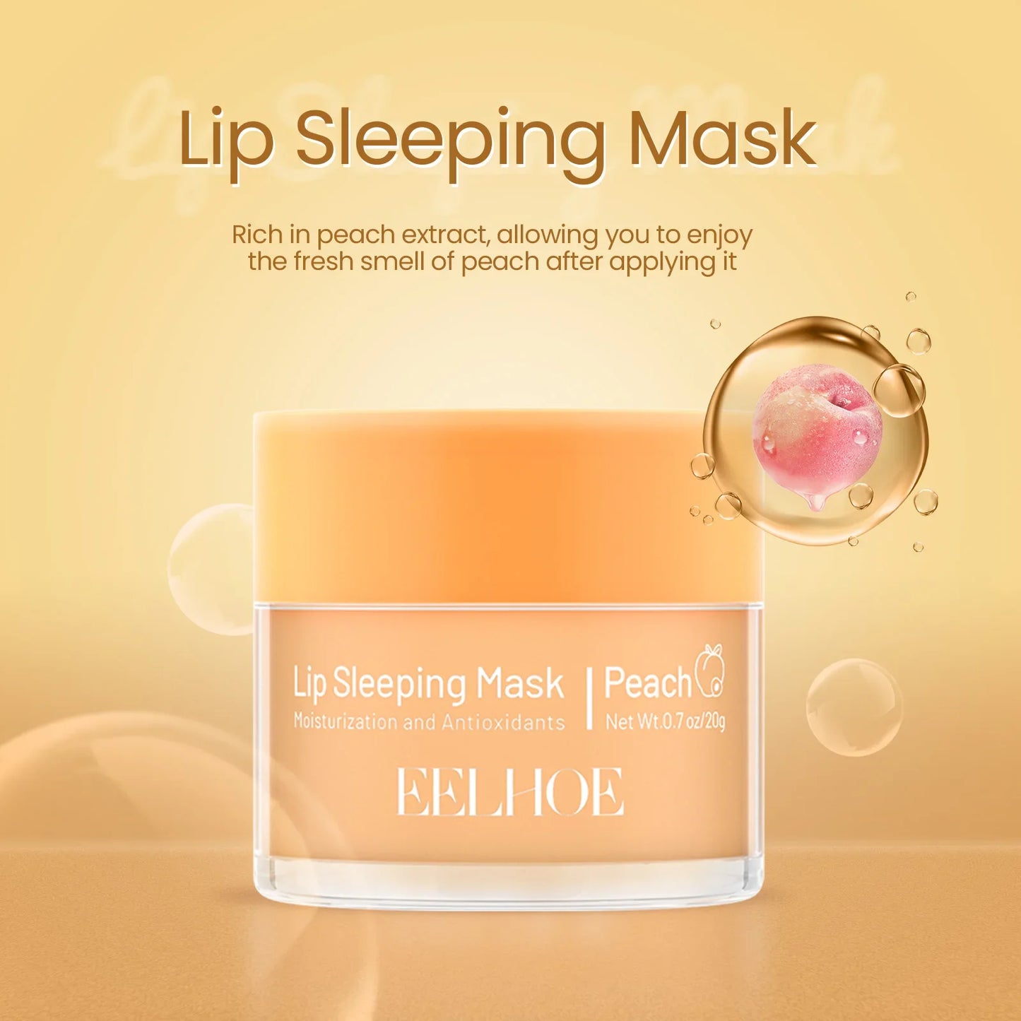 Peach Lip Sleeping Mask – Moisturizing Overnight Lip Repair