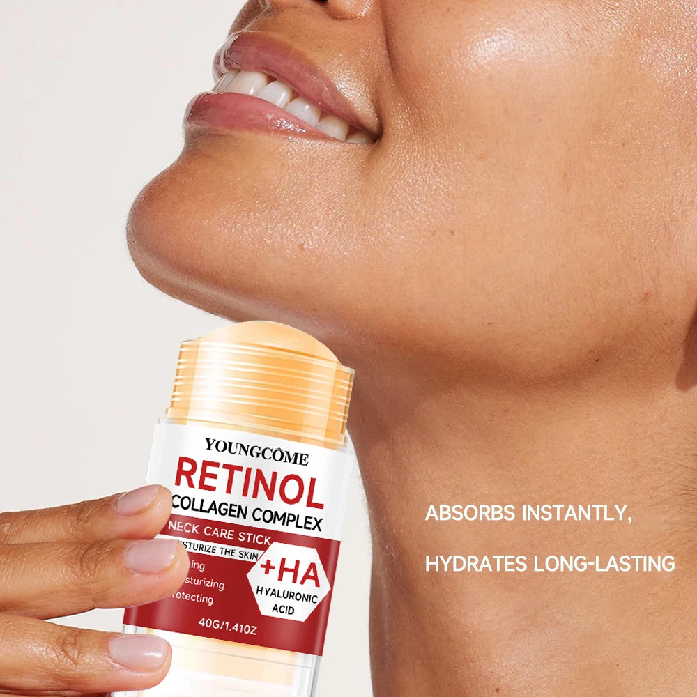 Retinol Face and Neck Treatment Bar with Firming Elasticity Improve Loose Skin Lotion Moisturizes and brightens skin products Peaceful Pleasures Health and Wellness