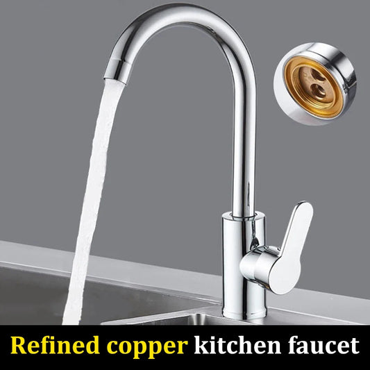 Single Handle Kitchen Faucet – Hot & Cold Stainless Steel Kitchen Sink Faucet Oasis Select