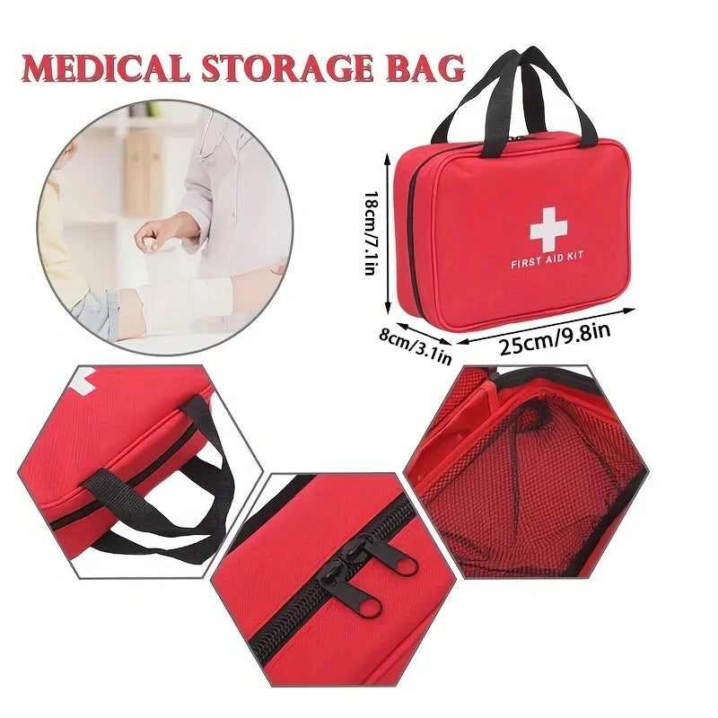 274pcs First Aid Kit, Professional Home First Aid Kit, Portable Survival Medical First Aid Kit, Camping, Hiking, Traveling Comp Peaceful Pleasures Health and Wellness