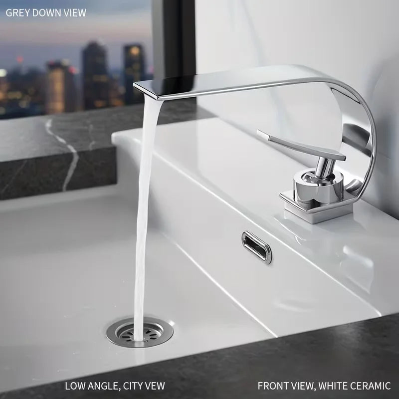 Black Brass Basin Faucet | Single Hole Deck Mount Mixer Tap
