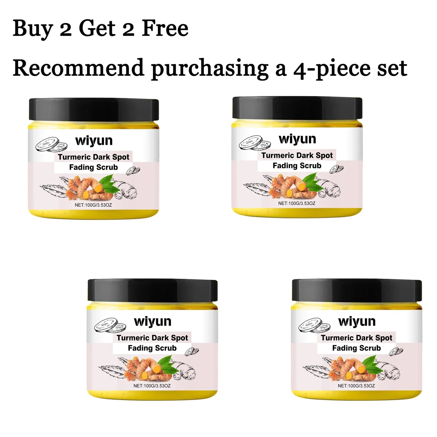 Turmeric Body Scrub Cream – Exfoliate, Brighten & Moisturize