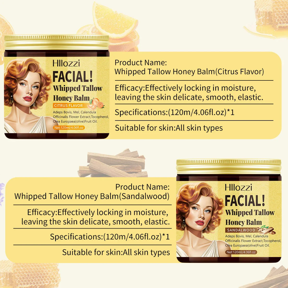 Whipped Tallow Cream – Face, Body & Lip Moisturizer 120ml