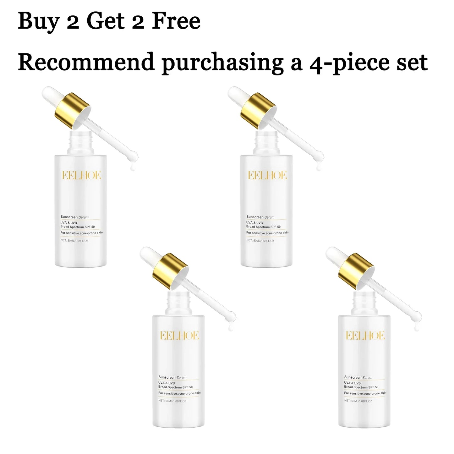 50ml Sunscreen Serum – Moisturizing, Non-Greasy SPF Facial