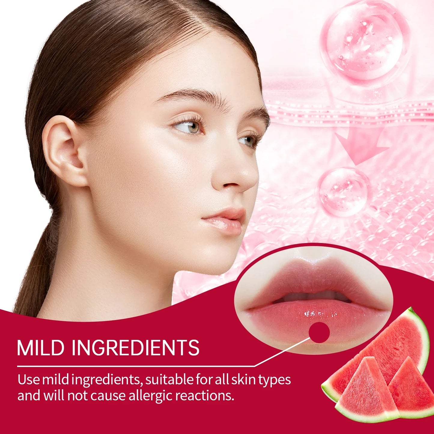 Watermelon Lip Balm – Shea Butter, Plumping & Moisturizing