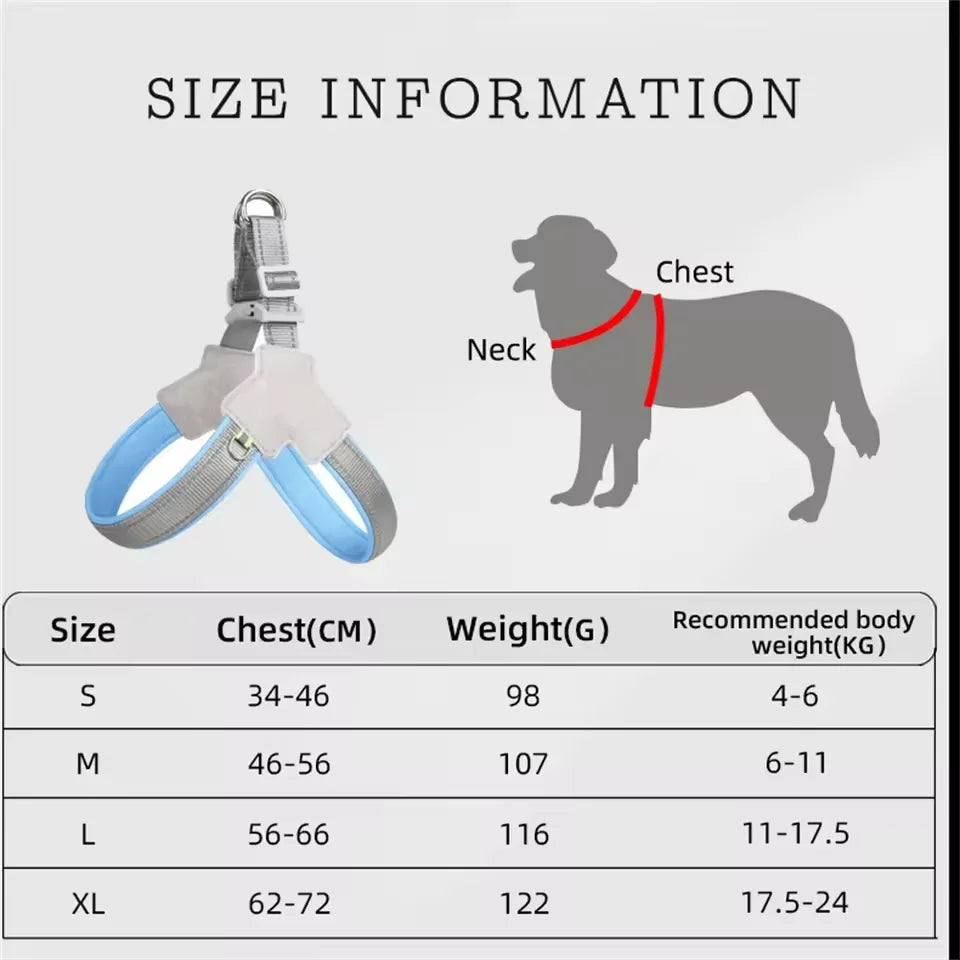Reflective No-Pull Vest Dog Harness | Small & Medium Breeds