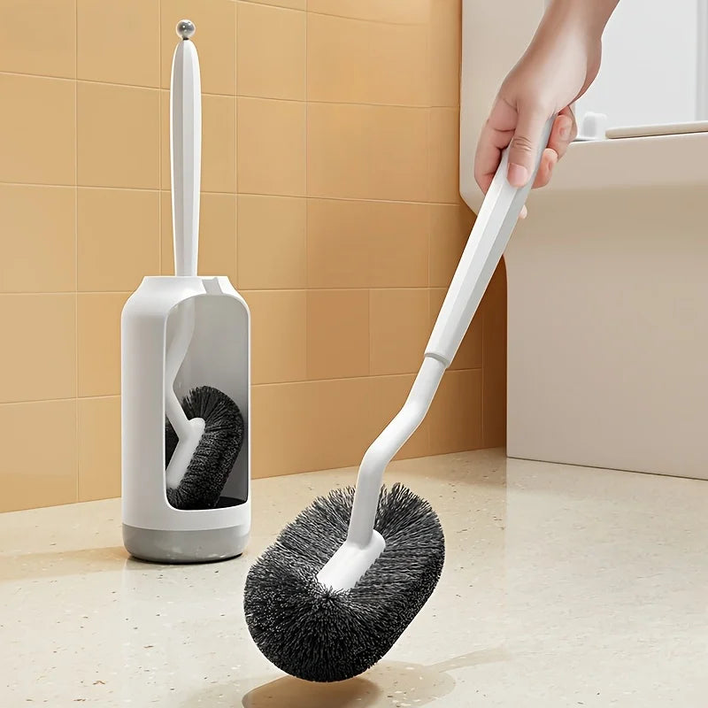 Toilet Brush Set with Ventilated Base & Long Ergonomic Handle