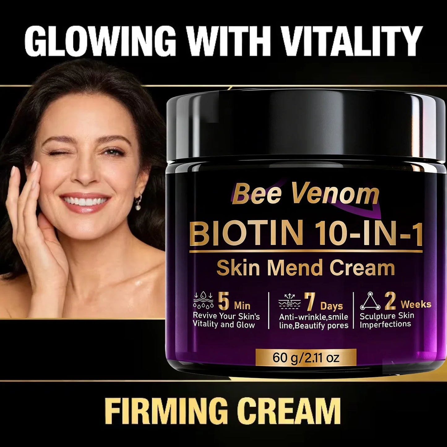 Bee Venom Biotin 10-in-1 Anti-Wrinkle Firming Face Cream