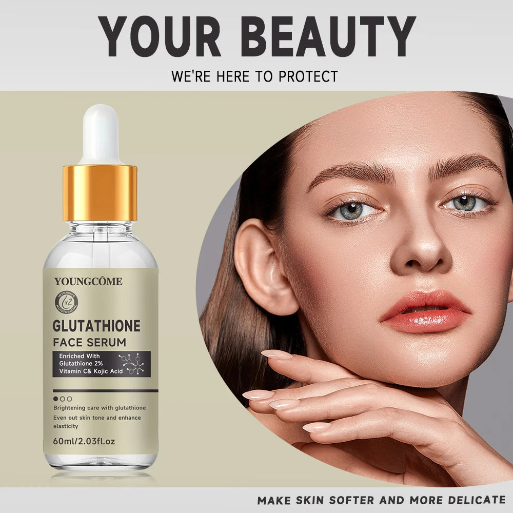 Glutathione Serum for Face for Brightening Skin,Dark Spot Corrector Sensitive Skin Cell Regenerating Lifting Skincare 40ml/60ml Peaceful Pleasures Health and Wellness