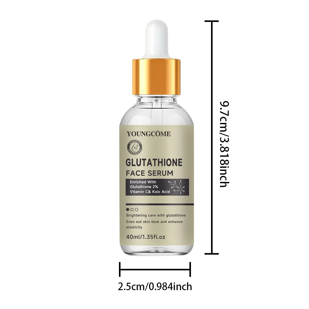 Glutathione Serum for Face for Brightening Skin,Dark Spot Corrector Sensitive Skin Cell Regenerating Lifting Skincare 40ml/60ml Peaceful Pleasures Health and Wellness 40ML