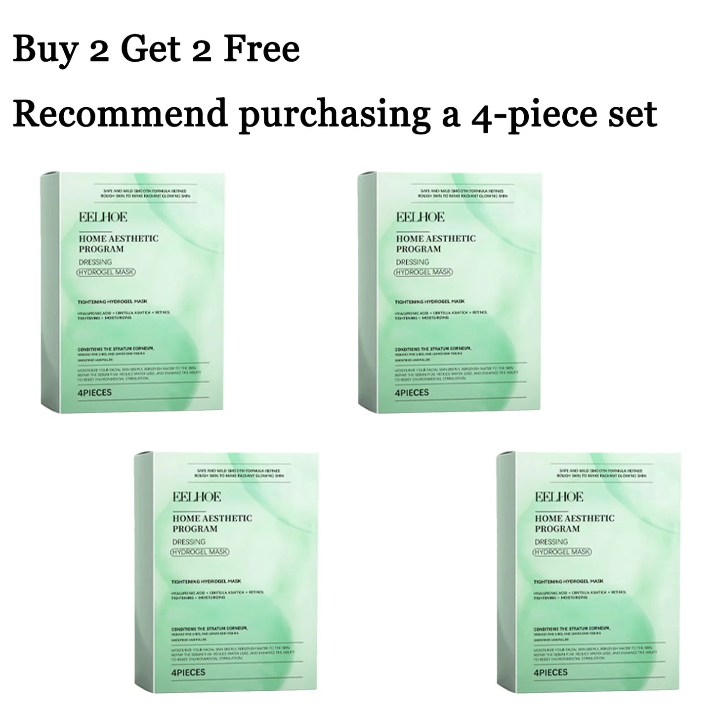 4-Pack Retinol Face Mask – Hydration, Glow & Elasticity