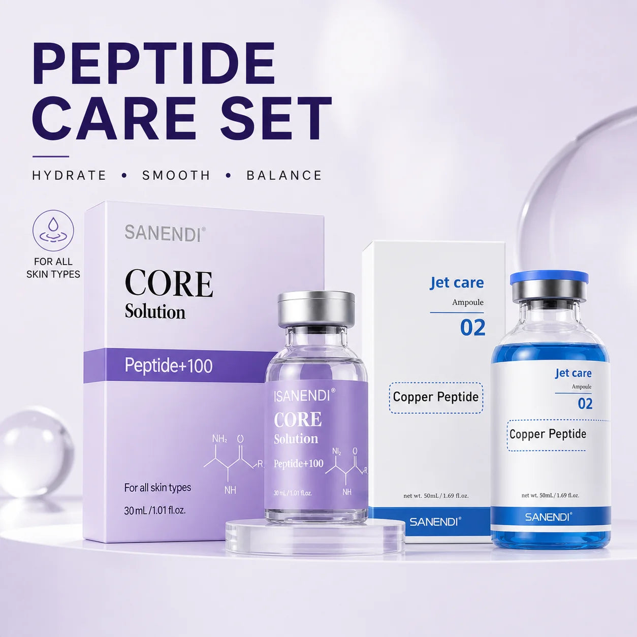 PDRN Hyaluronic Acid Serum | Salmon DNA Collagen Peptide GSH