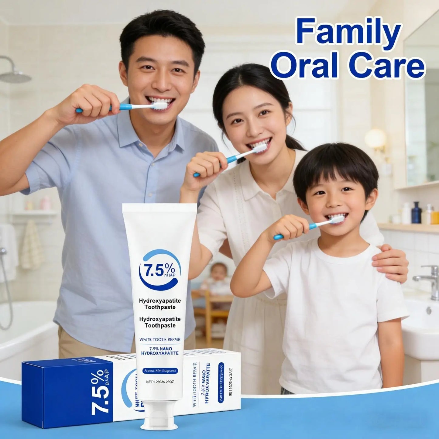 Nano Hydroxyapatite Toothpaste | Whitening & Fresh Breath 120g