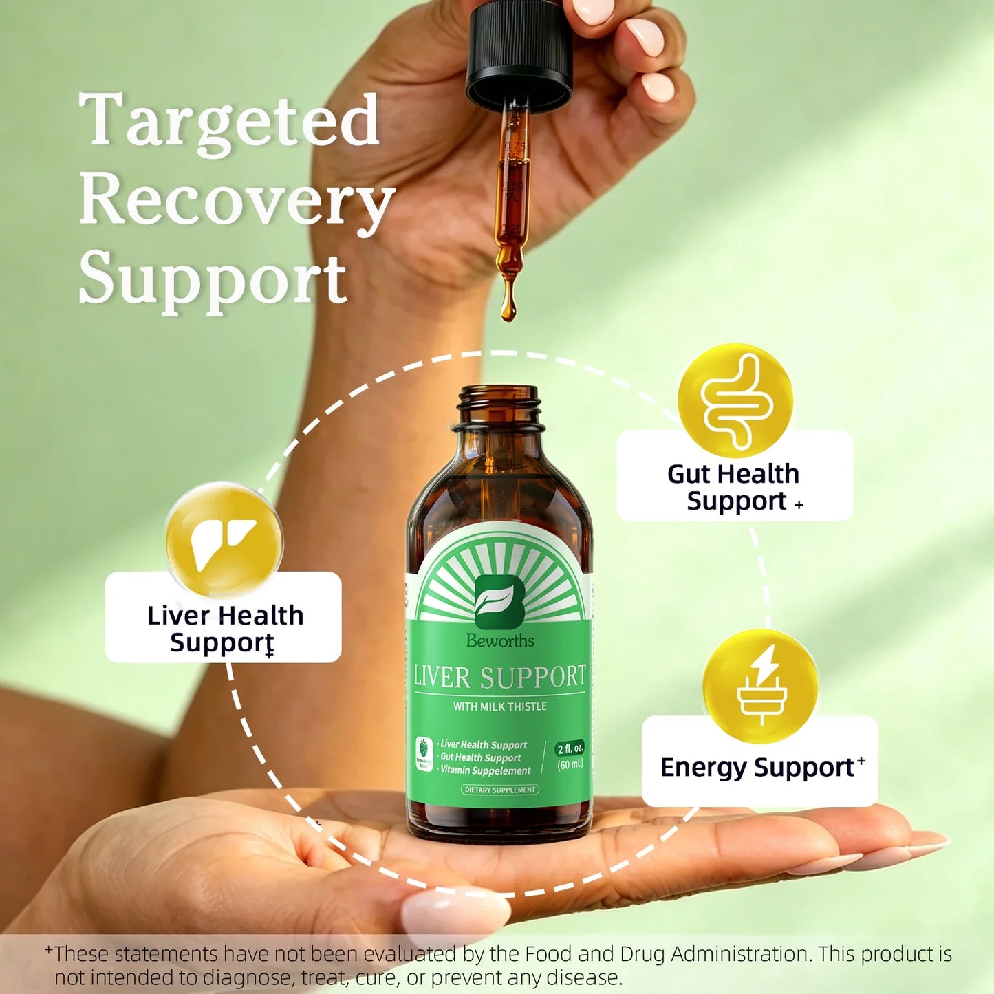 LUKAREE Chlorophyll Liquid Drops 30ml | Skin, Gut & Immune