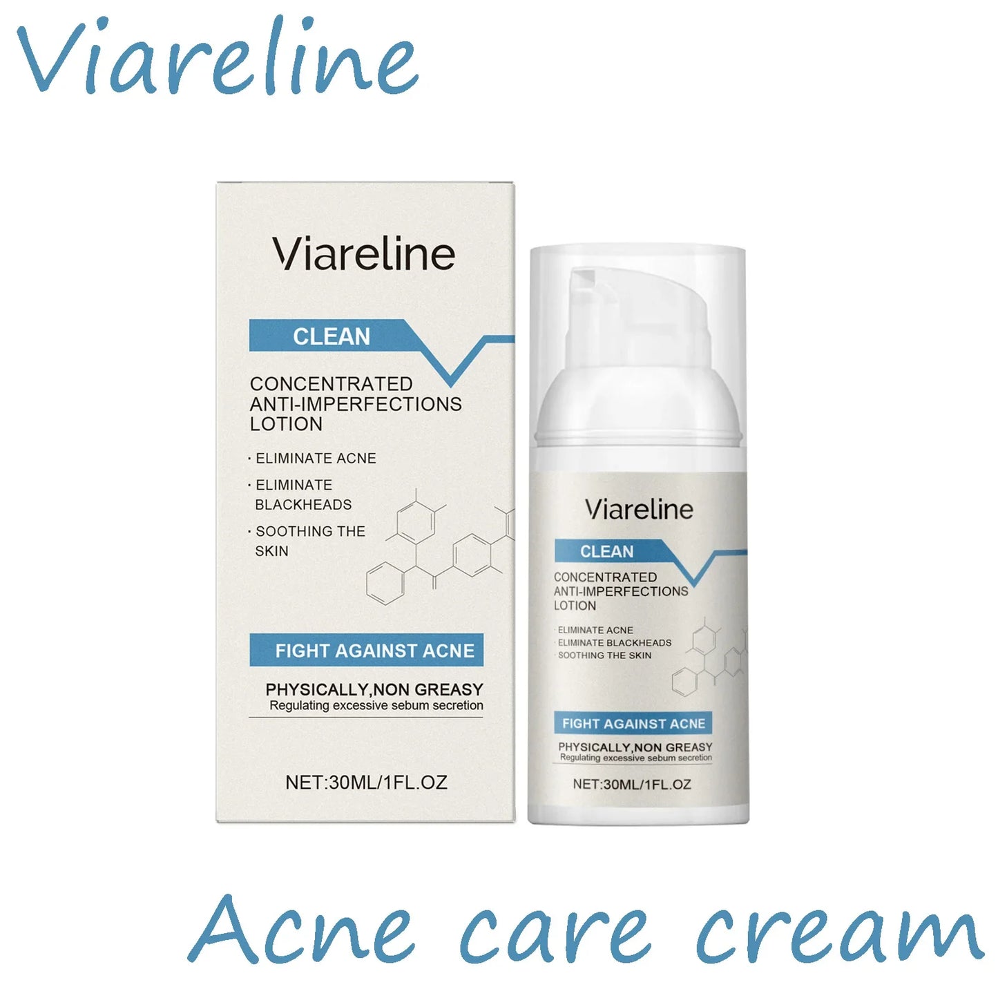 Viareline Salicylic Acid Acne Lotion – Clear Blackheads 30ml