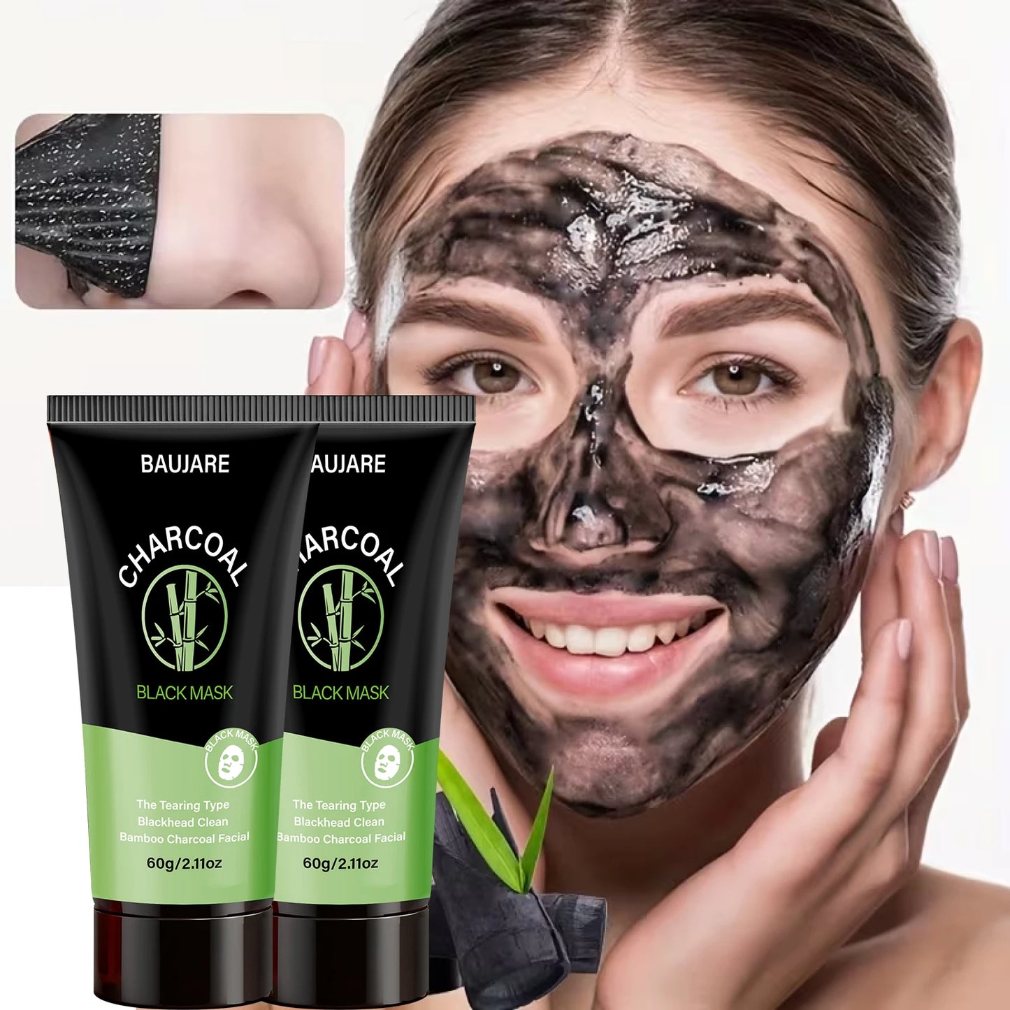 Charcoal Blackhead Peel-Off Mask | Centella & Niacinamide Peel-Off Face Mask Peaceful Pleasures Health and Wellness