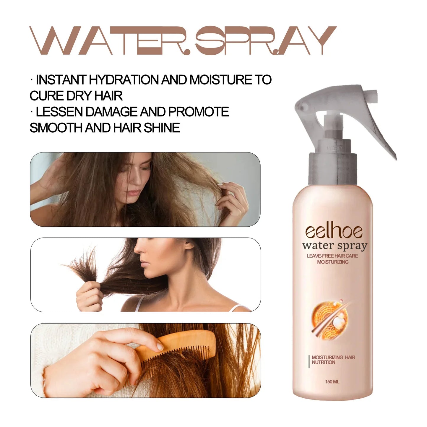 EELHOE Anti-Frizz Hair Repair Spray – Smoothing Serum 150ml