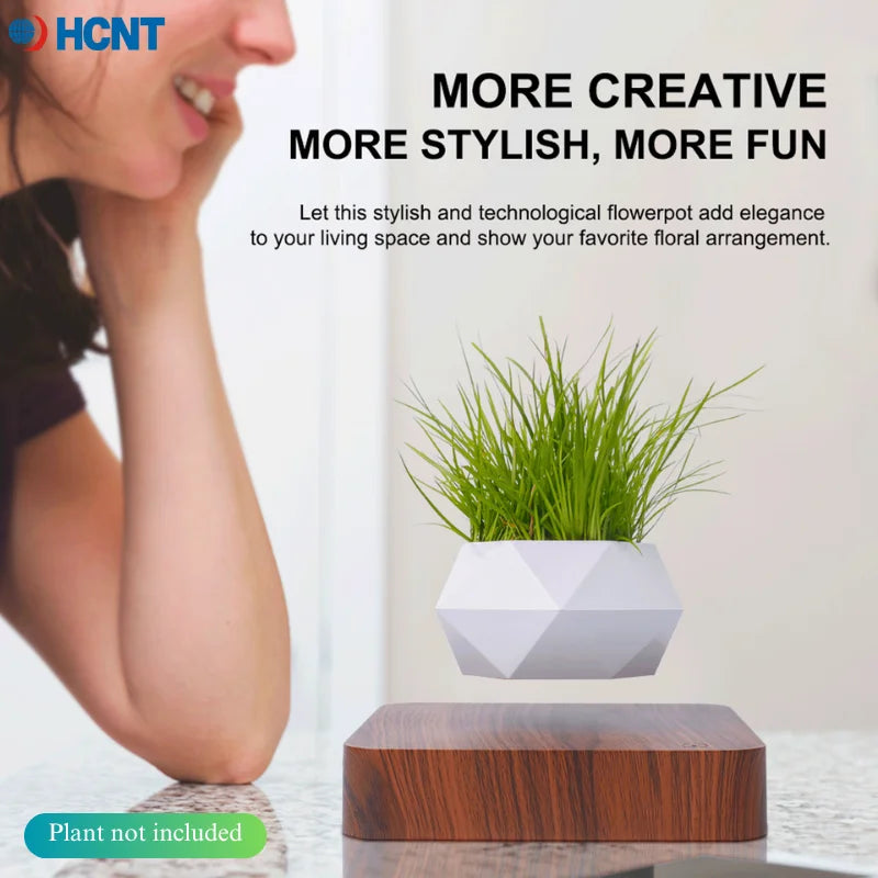 Magnetic Levitating Plant Pot | Floating Air Bonsai Decor