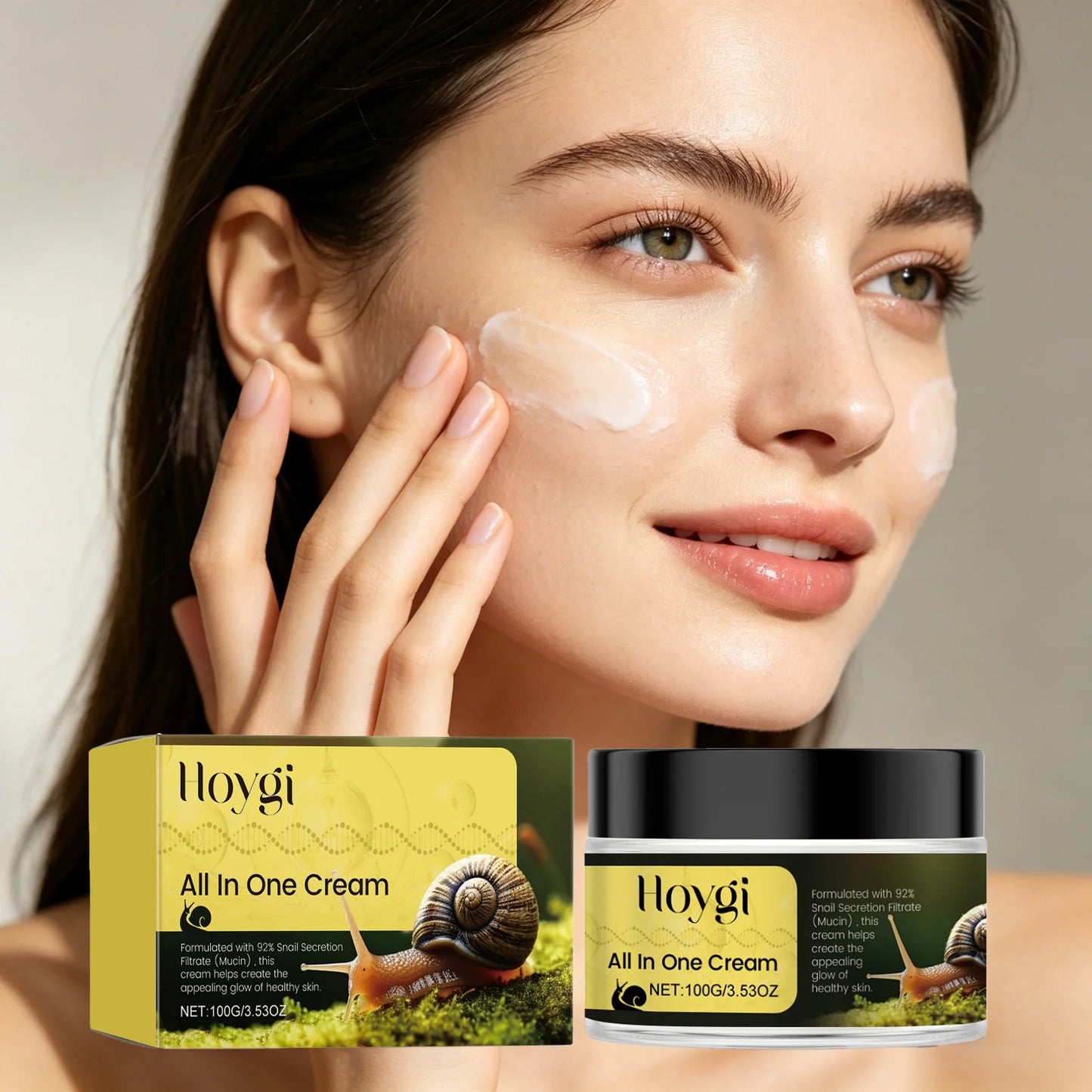 Hoygi Snail Essence Face Cream – Moisturizing & Repair 100g