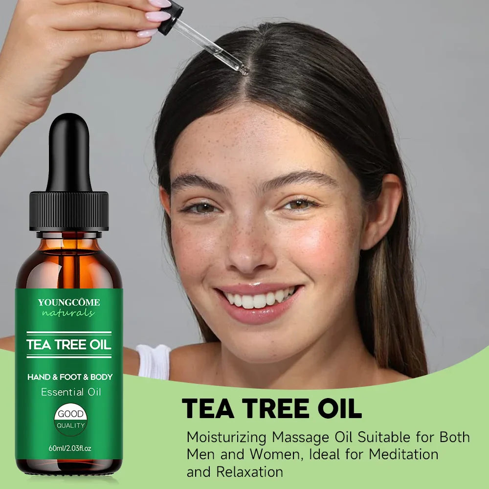 Tea Tree Essential Oil – Face, Body, Hair, Nails & Diffuser