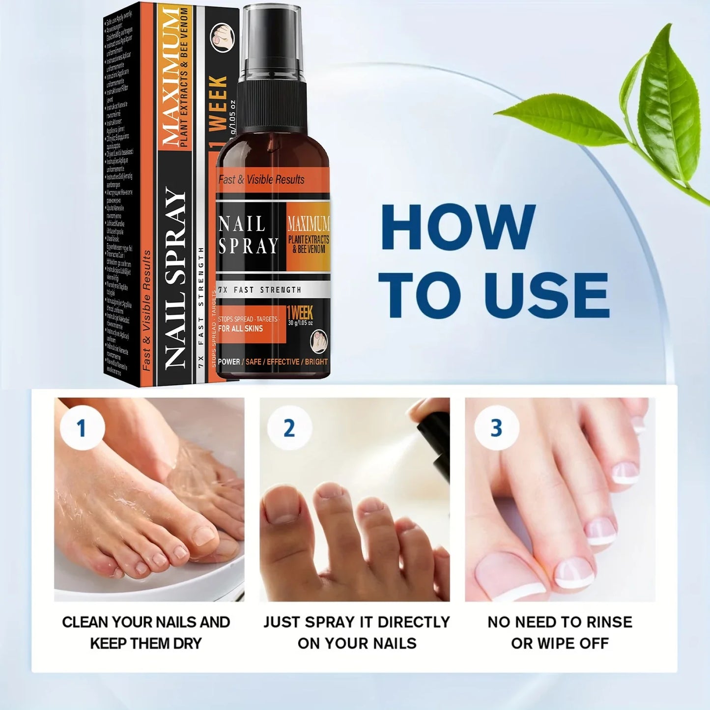Nail Repair Spray – Bee Venom, Collagen & Hyaluronic Acid