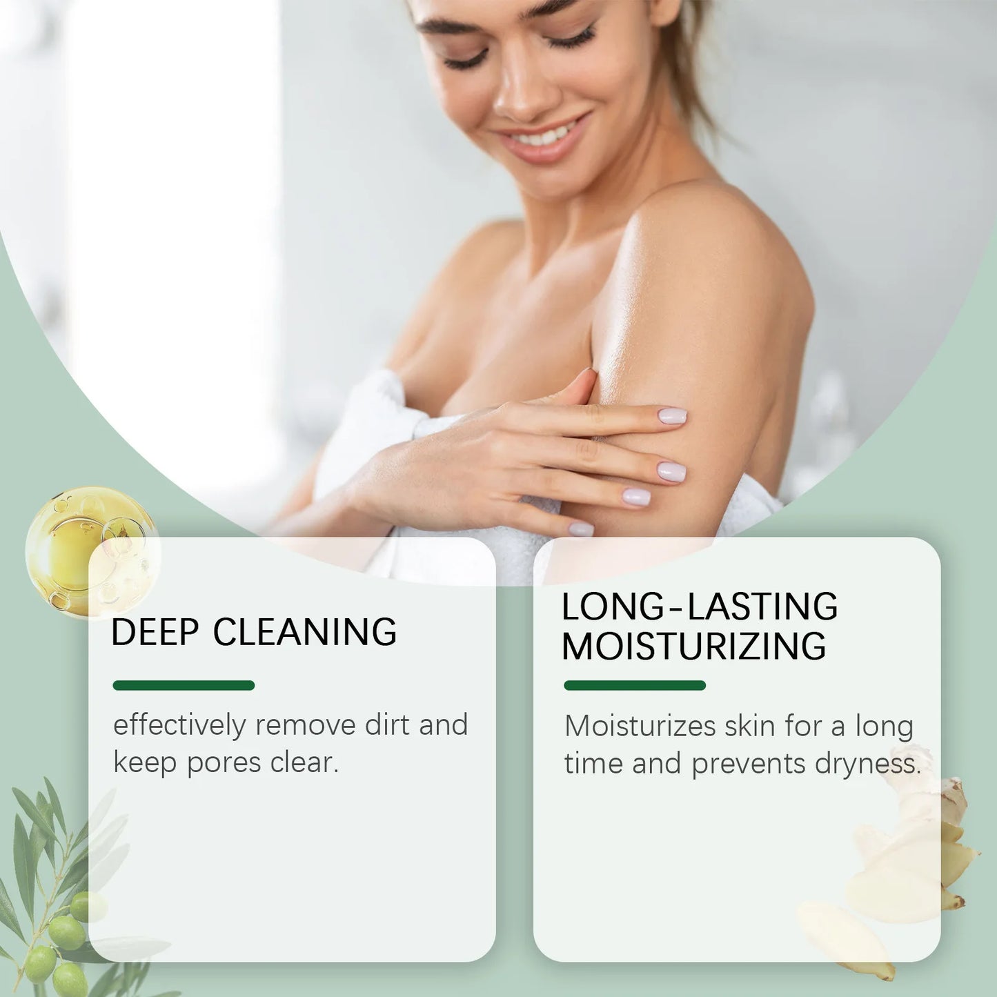 Pore-Cleansing Exfoliating Shower Soap – Oil Control & Nourishing