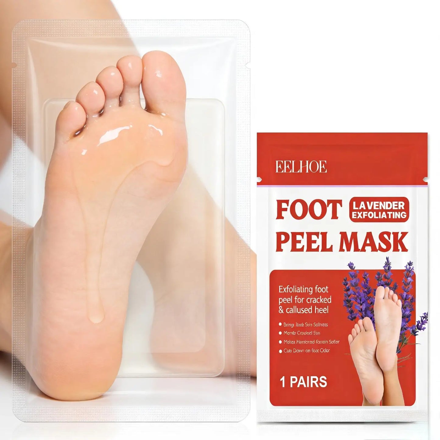 Lavender Foot Peel Mask – Exfoliating Foot Mask 5 Pairs
