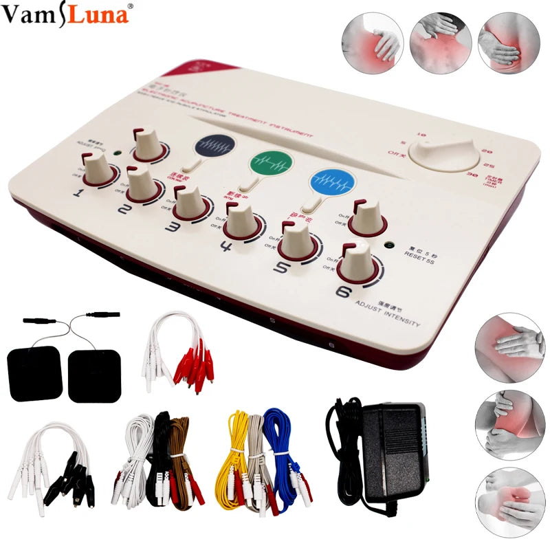 EMS Electroacupuncture Muscle Stimulator | 6-Channel Low Frequency