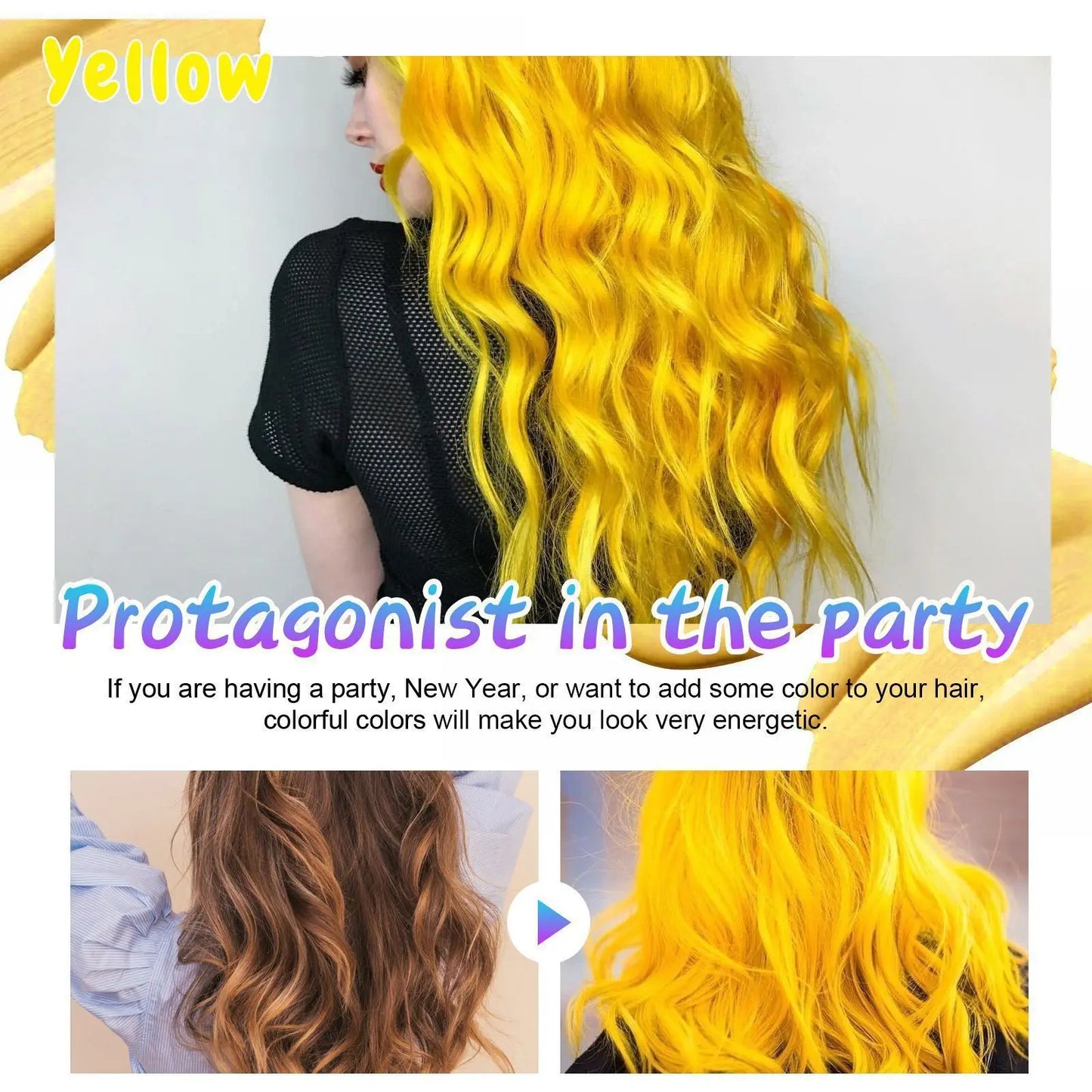 Temporary Hair Color Wax – DIY Styling Pomade 120g