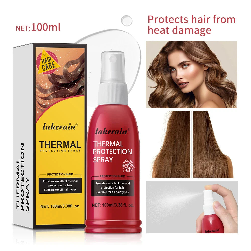 Lakerain Heat Protectant Spray – Thermal & UV Hair Serum 100ml