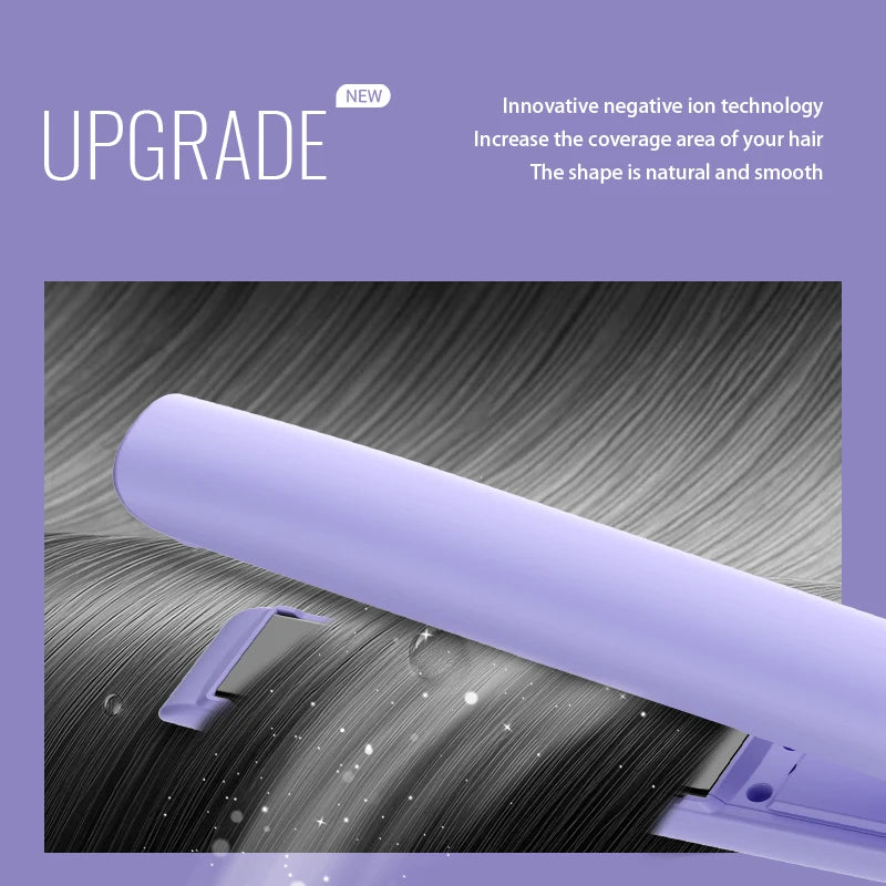 HOMEFISH 2-in-1 Hair Straightener & Curling Iron Styling Tool