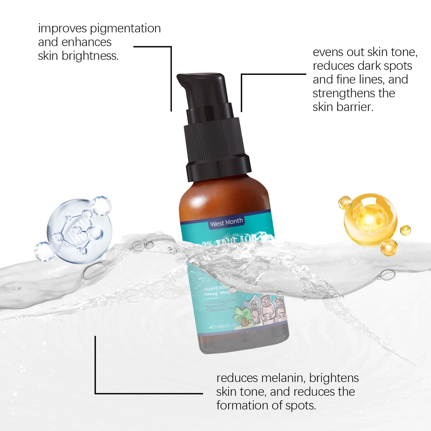 Kojic Acid Face Serum 30ml – Brighten & Even Skin Tone