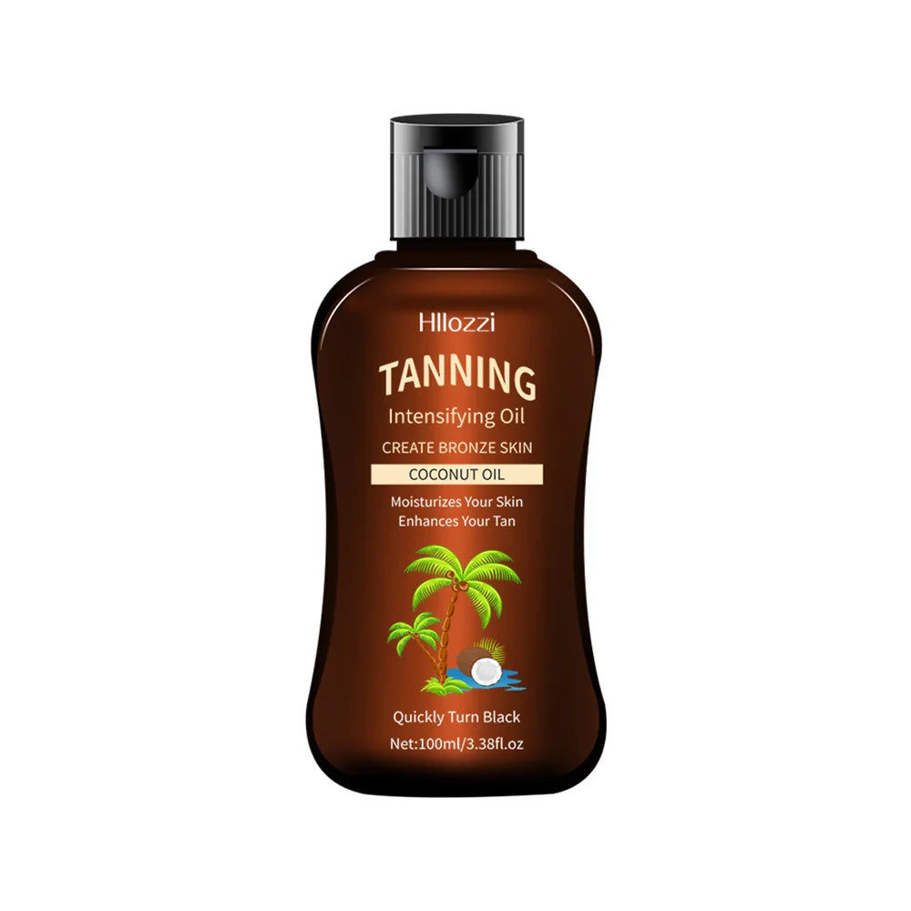 Hllozzi Coconut Tanning Oil – Sunless Self-Tanner 100ml