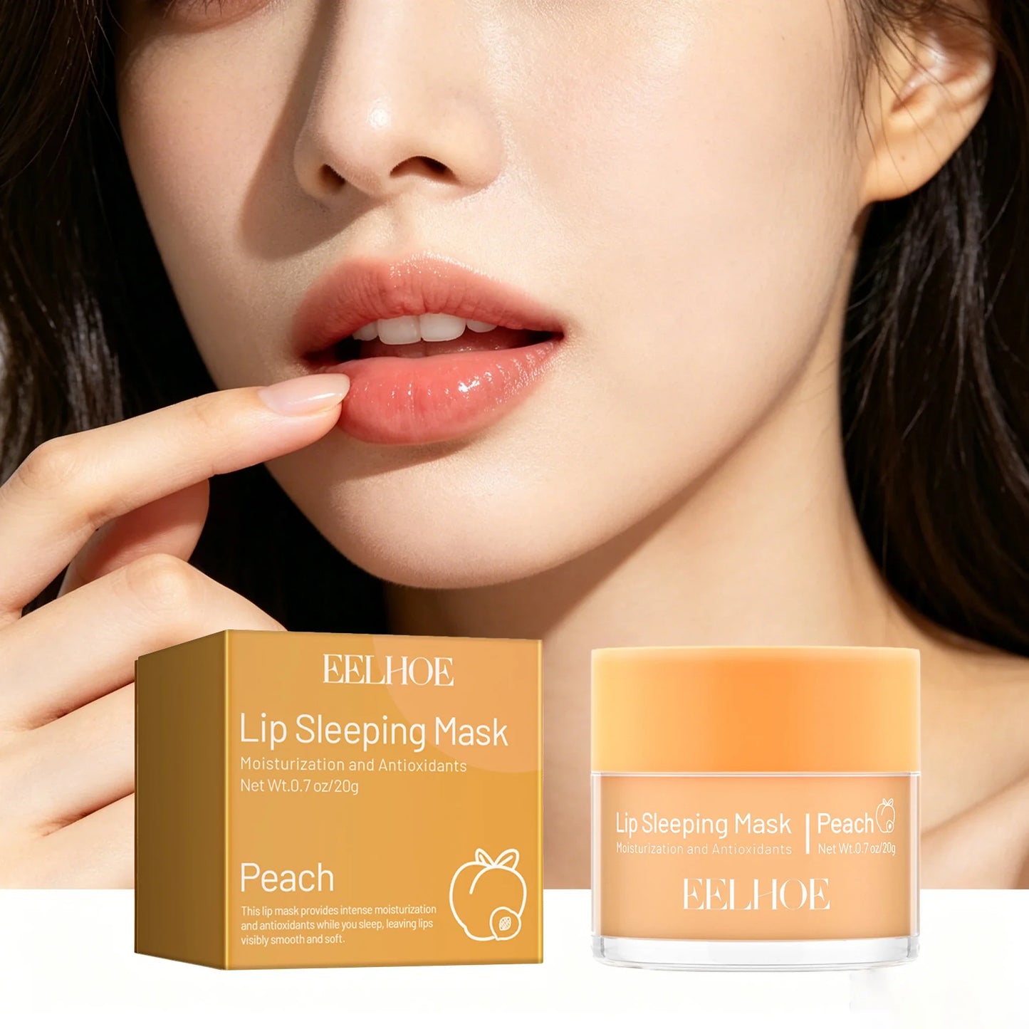 Peach Lip Sleeping Mask – Moisturizing Overnight Lip Repair