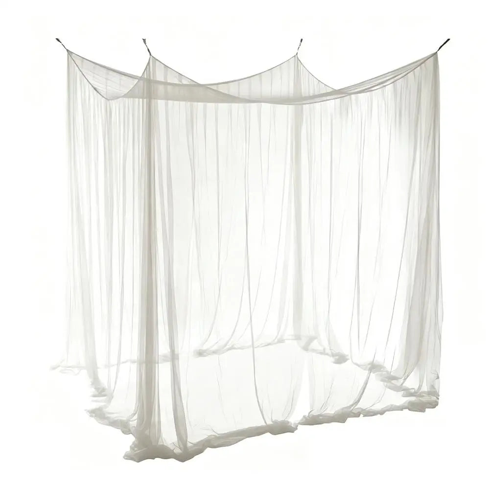 Outdoor Mosquito Net for Gazebo Patio Garden Large Mesh Canopy Tent Anti-Insect Screen Enclosure for Camping Summer Backyard Peaceful Pleasures Health and Wellness White