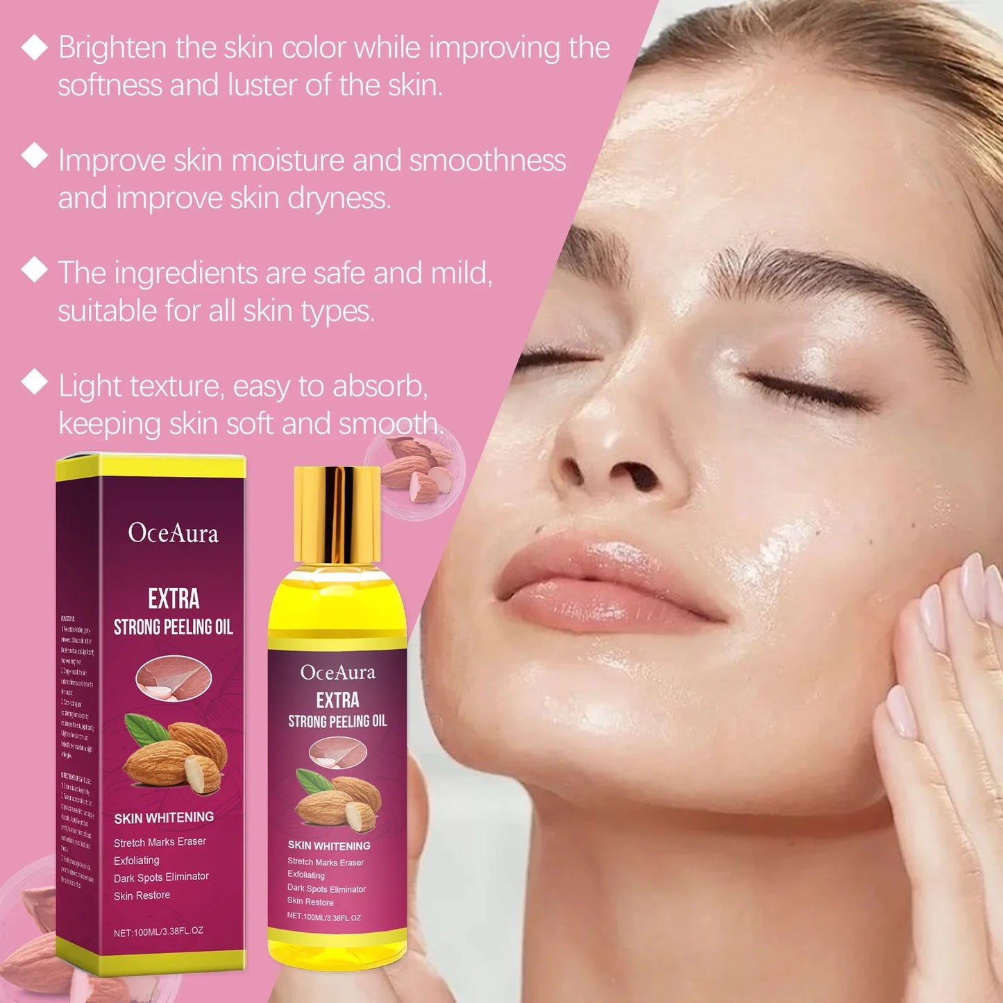 OceAura Body Peeling Oil – Exfoliate, Moisturize & Brighten