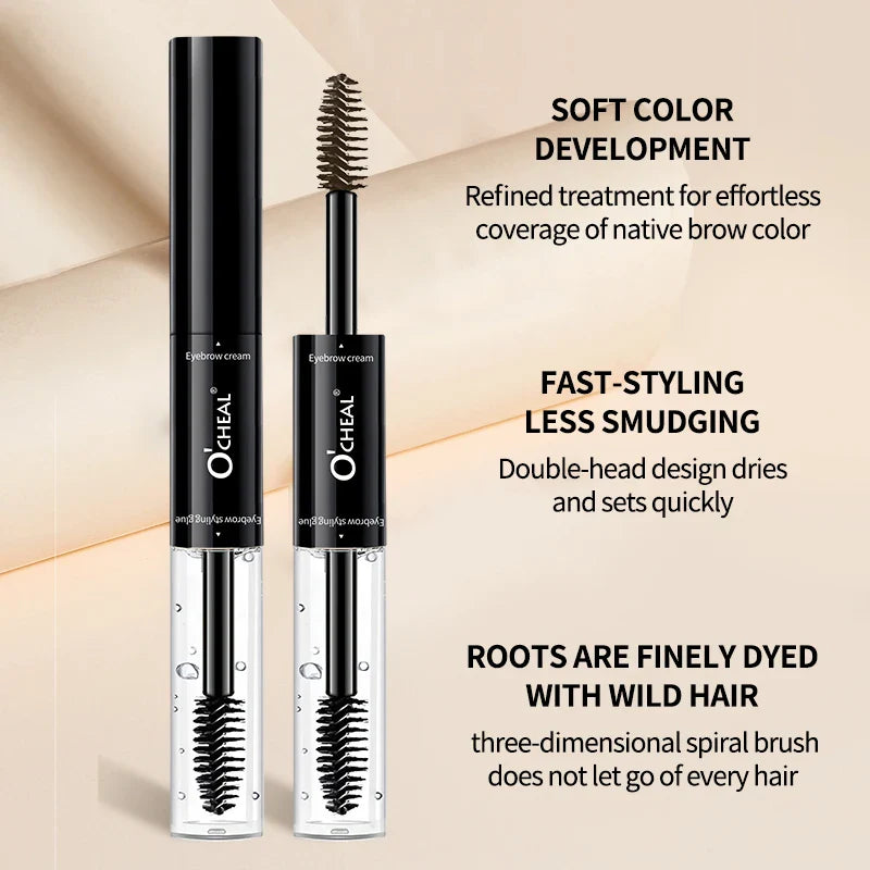 O'Cheal 2-in-1 Mascara & 3D Brow Wax | Curl, Lengthen & Define