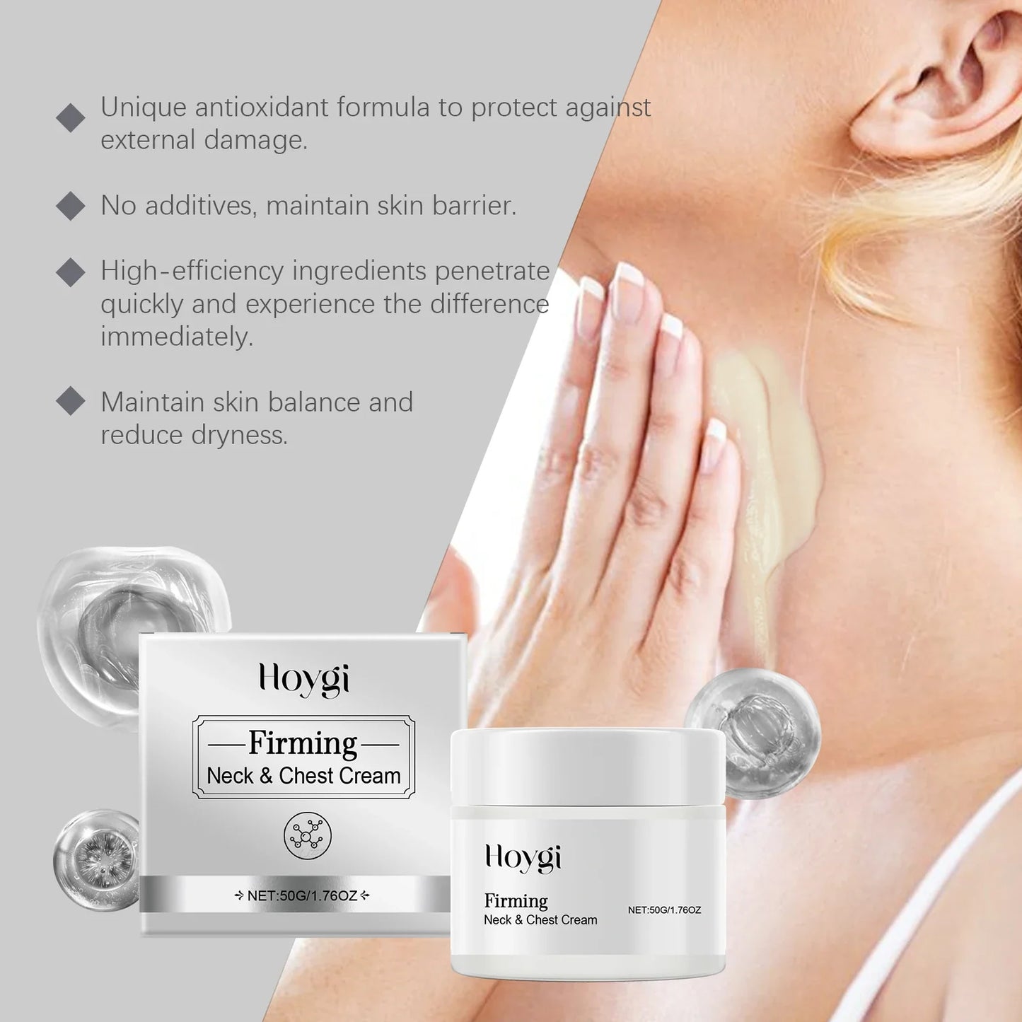 Hoygi Collagen Neck Cream – Firming & Moisturizing 50g