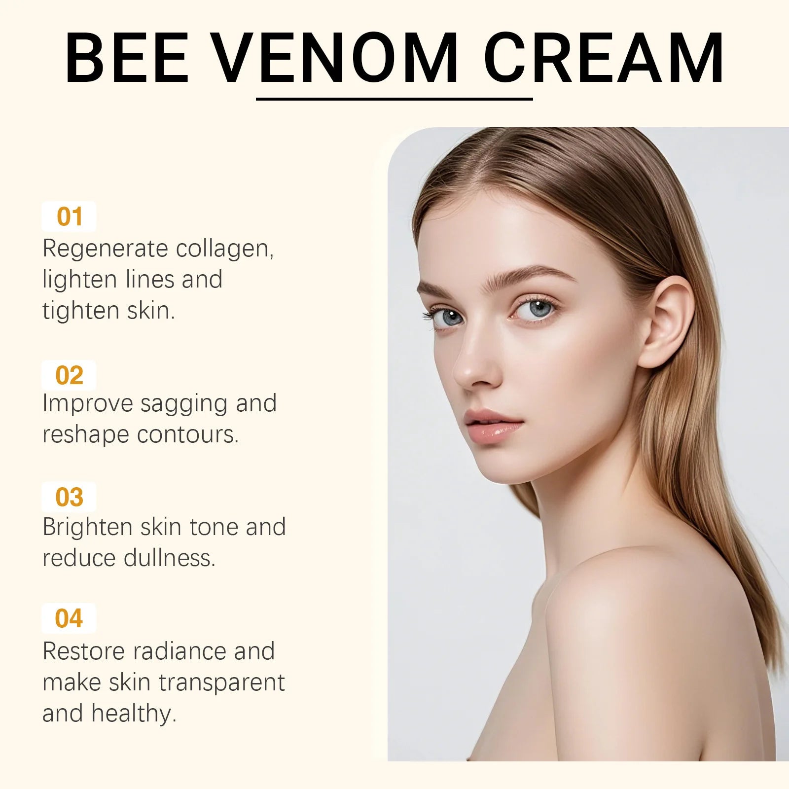 Bee Venom Cream for Skin Rejuvenation and Moisturizing Peaceful Pleasures Health and Wellness