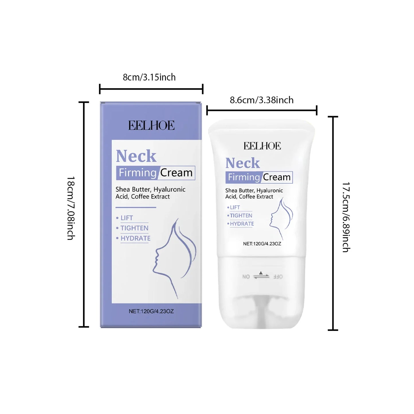 Neck Cream Roller – Firming, Moisturizing & Anti-Aging 120g