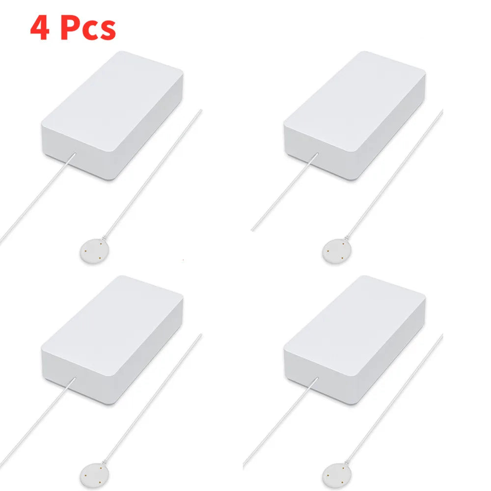 Water Leakage Sensor For Tuya Smart Home High Sensitivity Zigbee Detector App Control Security Alarm System For Apple Homekit Peaceful Pleasures Health and Wellness 4 PCS