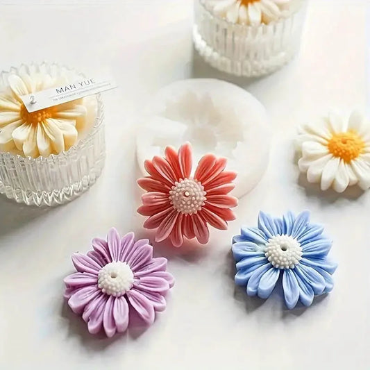 3D Daisy Flower Silicone Mold – DIY Candle, Resin & Soap Silicone Craft Mold Oasis Select